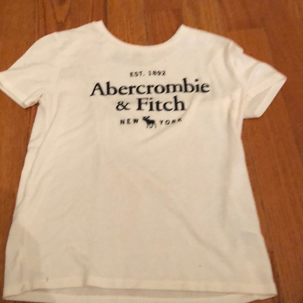 White Abercrombie and Fitch tee